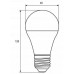 Лампочка EUROELECTRIC LED А60 15W E27 4000K 220V (LED-A60-15274(EE))