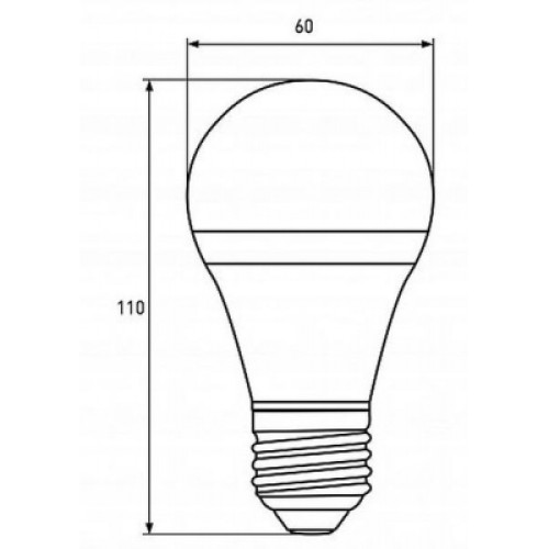 Лампочка EUROELECTRIC LED А60 7W E27 4000K 220V (LED-A60-07274(EE))