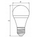 Лампочка EUROELECTRIC LED А60 7W E27 4000K 220V (LED-A60-07274(EE))