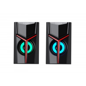 Акустическая система Vinga SP-100 LED USB Black