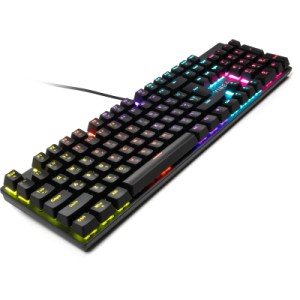 Клавиатура Vinga KBGM-100 LED Blue Switch USB Black (KBGM-100 Black)