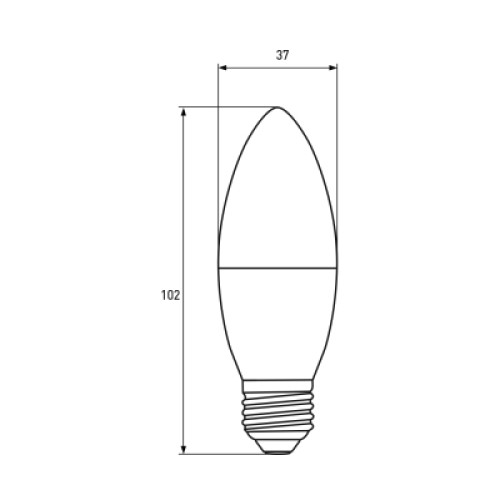 Лампочка Eurolamp LED CL 6W E27 3000K 220V (LED-CL-06273(P))