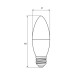 Лампочка Eurolamp LED CL 6W E27 3000K 220V (LED-CL-06273(P))
