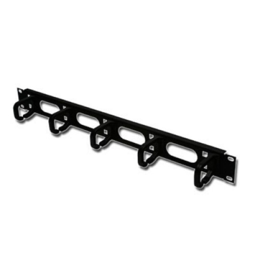 Кабельный организатор 19" 1U 40х50 пластиковые скобы green Conteg (DP-VP-P1-GN)