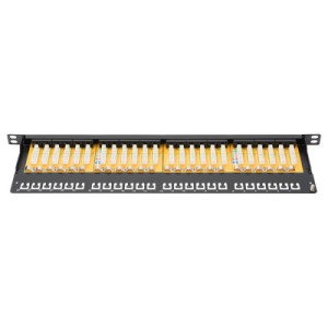 Патч-панель 19 " 0.5U, 24xRJ45, cat 6 UTP в зборі Digitus (DN-91624U-SL-SH)