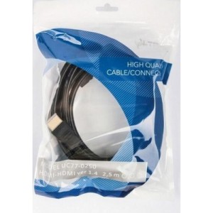 Кабель мультимедийный HDMI to HDMI 2.5m Ultra (UC77-0250)