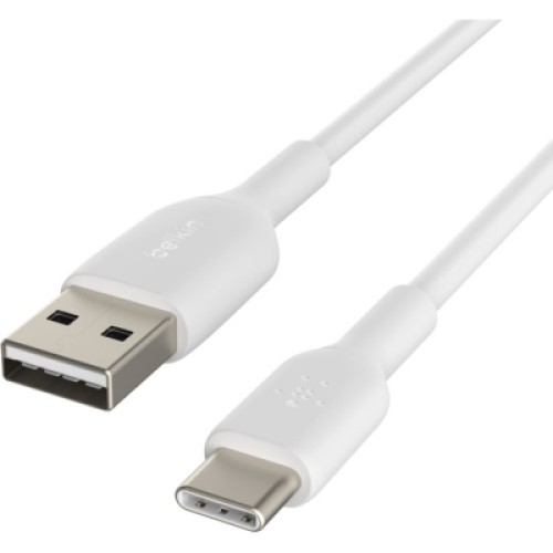Дата кабель USB 2.0 AM to Type-C 1.0m PVC white Belkin (CAB001BT1MWH)