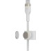 Дата кабель USB-С to Lightning 1.0m BRAIDED SILICONE white Belkin (CAA011BT1MWH)