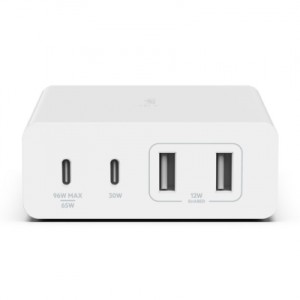 Зарядное устройство Belkin Home Charger 108W GAN Dual USB-С/USB-A (WCH010VFWH)
