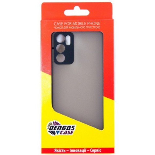 Чехол для мобильного телефона Dengos Matte OPPO A16 (black) (DG-TPU-MATT-103)