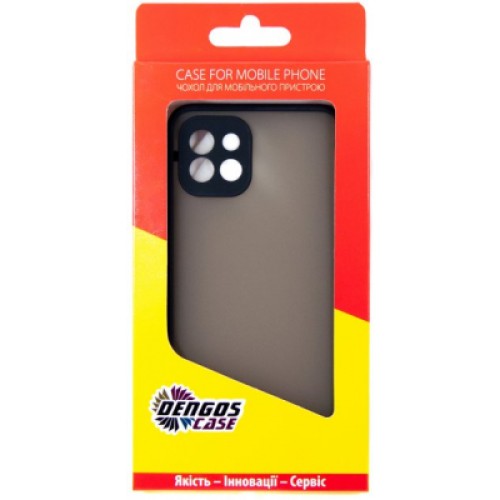 Чехол для мобильного телефона Dengos Matte Samsung Galaxy A03 (black) (DG-TPU-MATT-93)