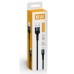 Дата кабель USB 2.0 AM to Lightning 1.0m nylon black ColorWay (CW-CBUL045-BK)