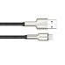 Дата кабель USB 2.0 AM to Micro 5P 1.0m head metal black ColorWay (CW-CBUM046-BK)