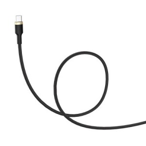 Дата кабель USB 2.0 AM to Type-C 1.0m spiral black ColorWay (CW-CBUC051-BK)