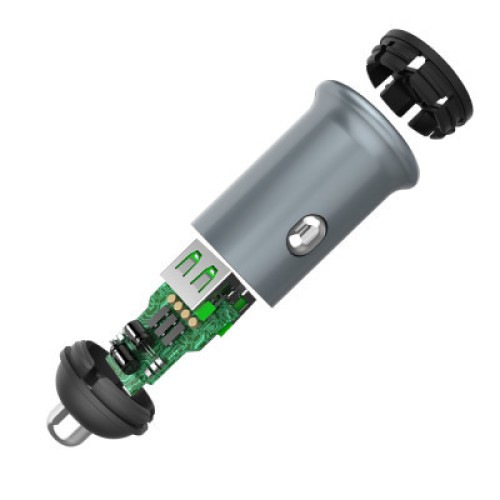 Зарядное устройство ColorWay 2USB Quick Charge 3.0 (36W) Gray (CW-CHA036Q-GR)