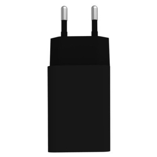 Зарядное устройство ColorWay 1USB AUTO ID 2A (10W) black + cable Type C (CW-CHS012CC-BK)