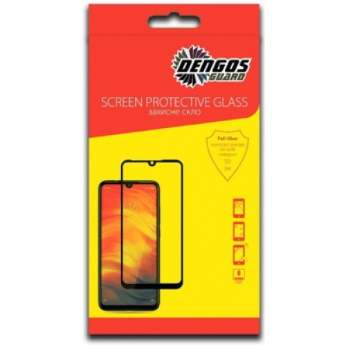 Стекло защитное Dengos Full Glue Oppo A16 (black) (TGFG-206)