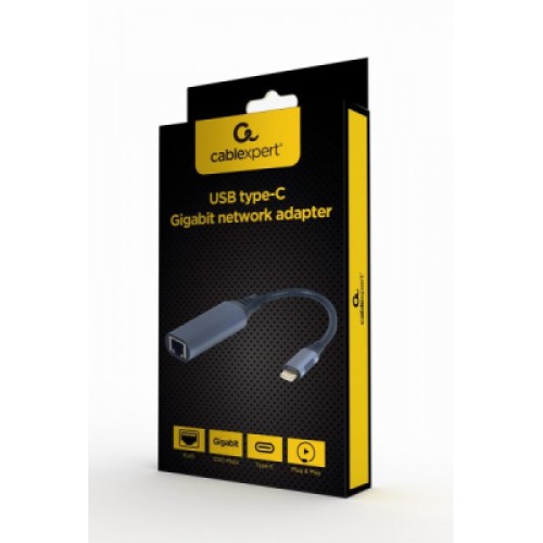 Адаптер Cablexpert USB type-C to Gigabit Lan (A-USB3C-LAN-01)