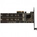 Плата расширения Frime 88SE9215 PCI-E-2хM.2 SATA3+2хSATA3 PCIe (ECF-PCIEtoSSD012.LP)