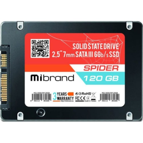 Накопитель SSD 2.5" 120GB Mibrand (MI2.5SSD/SP120GB)