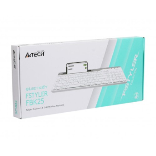 Клавиатура A4Tech FBK25 Wireless White