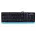 Клавиатура A4Tech FKS10 USB Blue