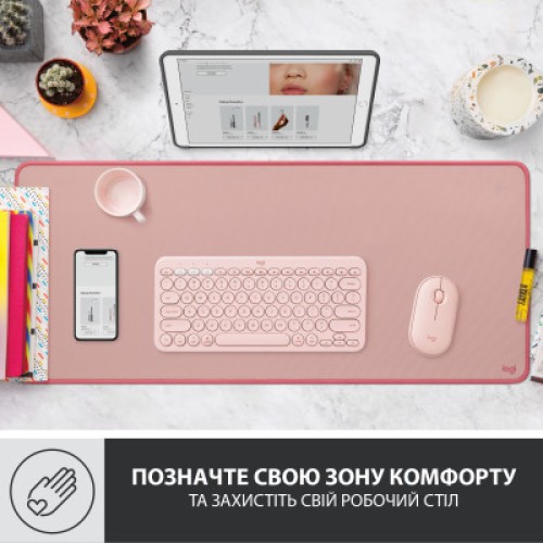 Коврик для мышки Logitech Desk Mat Studio Series Darker Rose (956-000053)