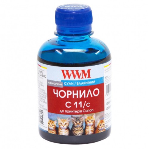 Чернила WWM CANON CL441/511/513/CLI521/426 Cyan (C11/C)
