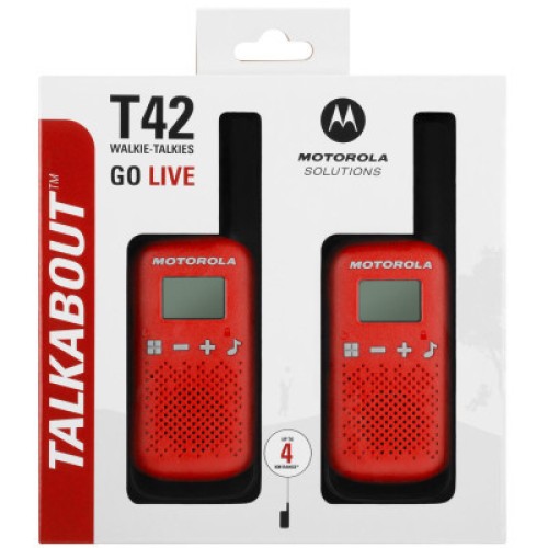 Портативная рация Motorola TALKABOUT T42 Red Twin Pack (B4P00811RDKMAW)