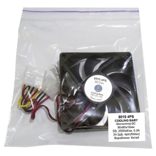 Кулер для корпуса Cooling Baby 8015 4PS