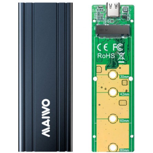 Карман внешний Maiwo M.2 SSD NVMe (PCIe) — USB 3.1 Type-C (K1686P space grey)