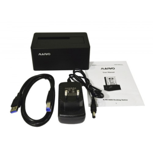 Док-станция для накопителей Maiwo HDD 2.5"/3.5" SATA/SSD USB 3.0 (K308P)