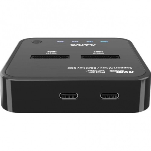 Док-станция для накопителей Maiwo 2*NVMe M.2 SSD Key M/B+M USB 3.1 Gen2 Type-C (K3016P)