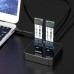 Док-станция для накопителей Maiwo 2*NVMe M.2 SSD Key M/B+M USB 3.1 Gen2 Type-C (K3016P)