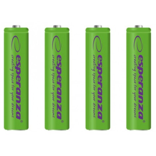 Аккумулятор Esperanza AAA 1000mAh Ni-MH * 4 green (EZA102G)