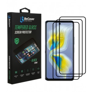Стекло защитное BeCover Tecno Camon 18 Premier Black (707327)