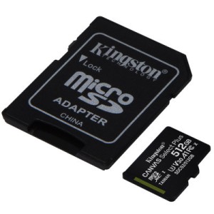 Карта пам'яті Kingston 512GB microSD class 10 A1 Canvas Select Plus (SDCS2/512GB)