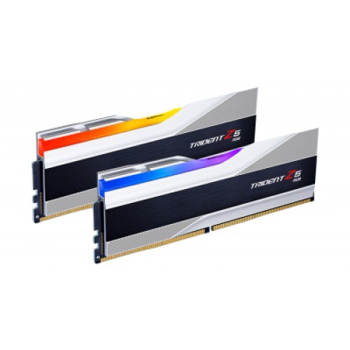 Модуль памяти для компьютера DDR5 32GB (2x16GB) 6000 MHz Trident Z5 RGB Silver G.Skill (F5-6000J3636F16GX2-TZ5RS)