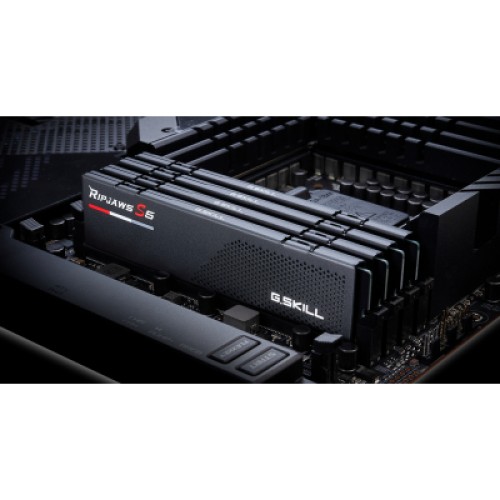 Модуль памяти для компьютера DDR5 32GB (2x16GB) 5600 MHz Ripjaws S5 Black G.Skill (F5-5600J4040C16GX2-RS5K)
