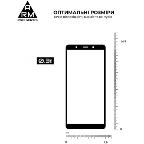 Стекло защитное Armorstandart Pro для TECNO Pop 3 Black (ARM61777)