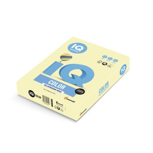 Бумага Mondi IQ color А4 pastel, 160g 250sh Yellow (YE23/A4/160/IQ)