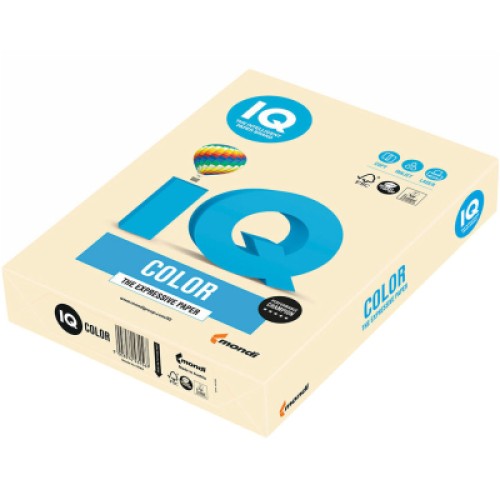 Бумага Mondi IQ color А4 pastel, 160g 250sh Creamy (CR20/A4/160/IQ)