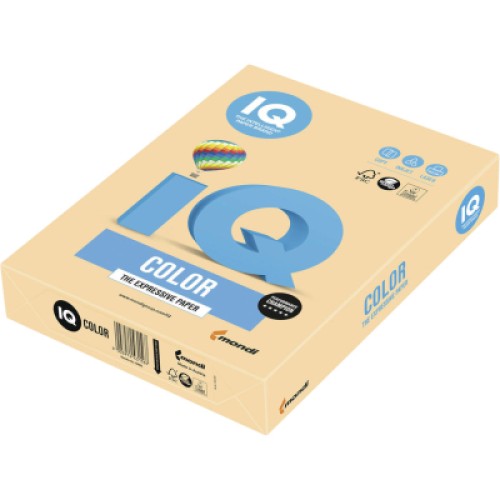 Бумага Mondi IQ color А4 pastel, 160g 250sh Dark cream (SA24/A4/160/IQ)