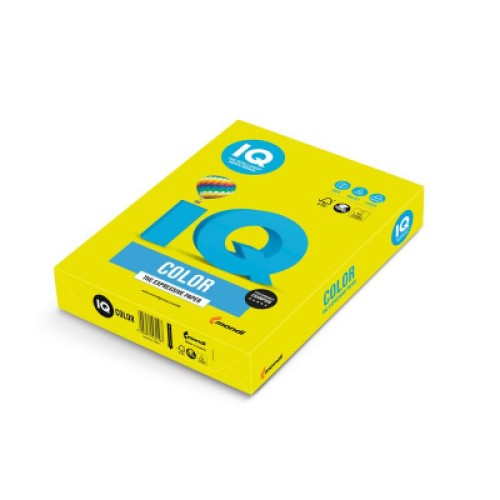 Бумага Mondi IQ color А4 neon, 80g 500sheets, Yellow (NEOGB/A4/80/IQ)