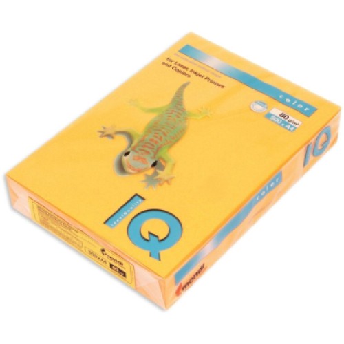 Бумага Mondi IQ color А4 neon, 80g 500sheets, Orange (NEOOR/A4/80/IQ)
