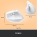 Мышка Logitech Lift Vertical Ergonomic Wireless/Bluetooth White (910-006475)