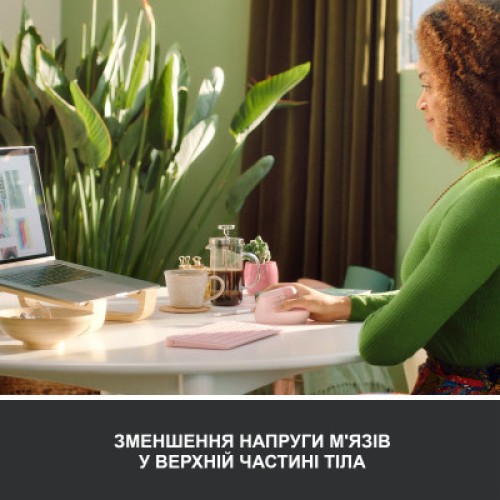 Мышка Logitech Lift Vertical Ergonomic Wireless/Bluetooth Rose (910-006478)