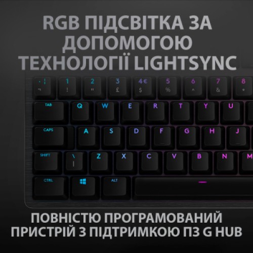 Клавиатура Logitech G512 Carbon Lightsync RGB Mechanical USB Black (920-009351)