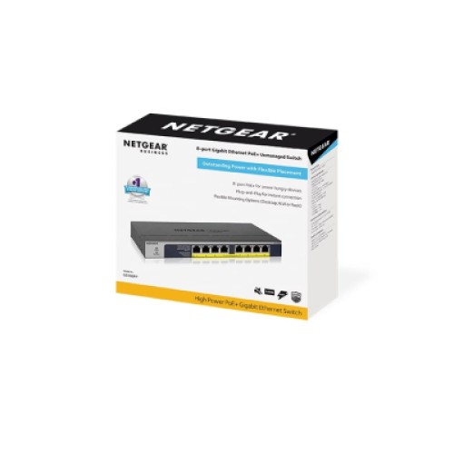 Коммутатор сетевой Netgear GS108PP-100EUS