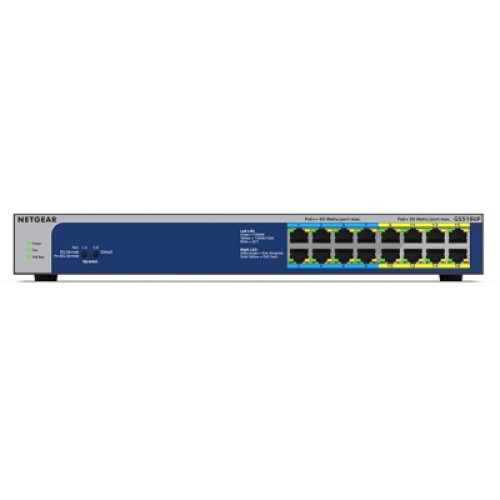 Коммутатор сетевой Netgear GS516UP-100EUS